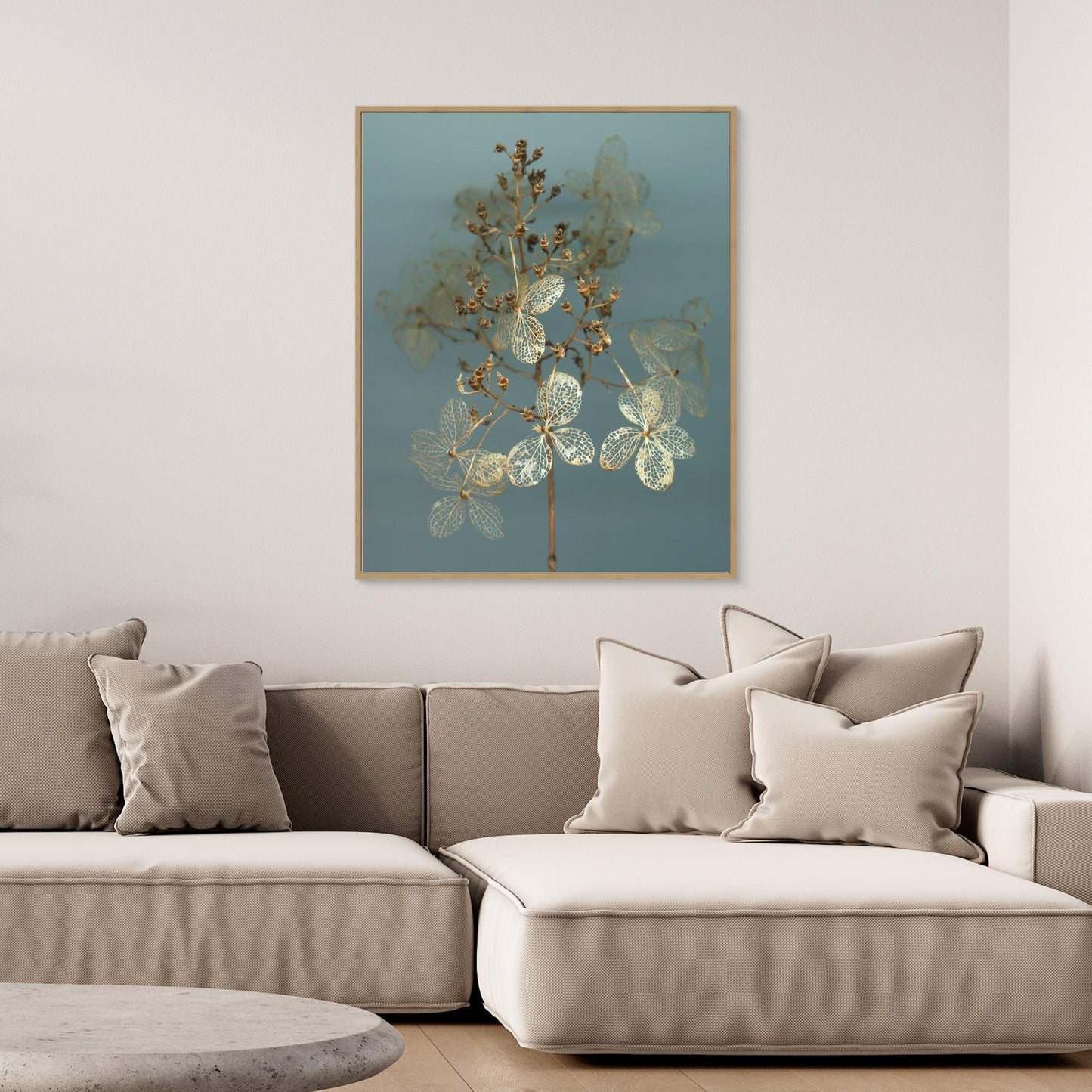 Nazomerfluisteringen: Hortensia  -  Canvas print