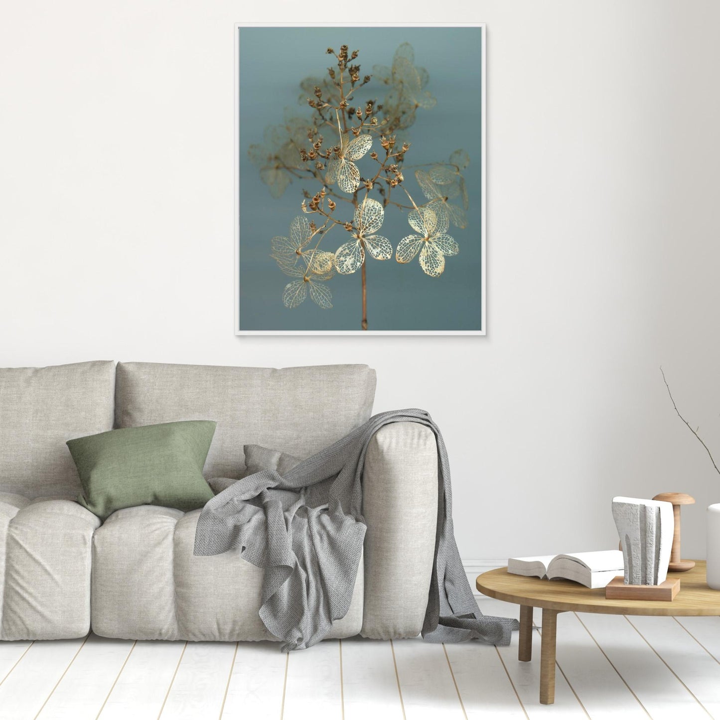 Nazomerfluisteringen: Hortensia  -  Canvas print
